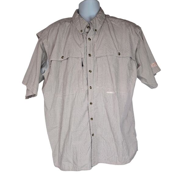 Drake Other - Drake Waterfowl Systems Fishing Shirt Button Down Short Sleeve Pink Plaid XL